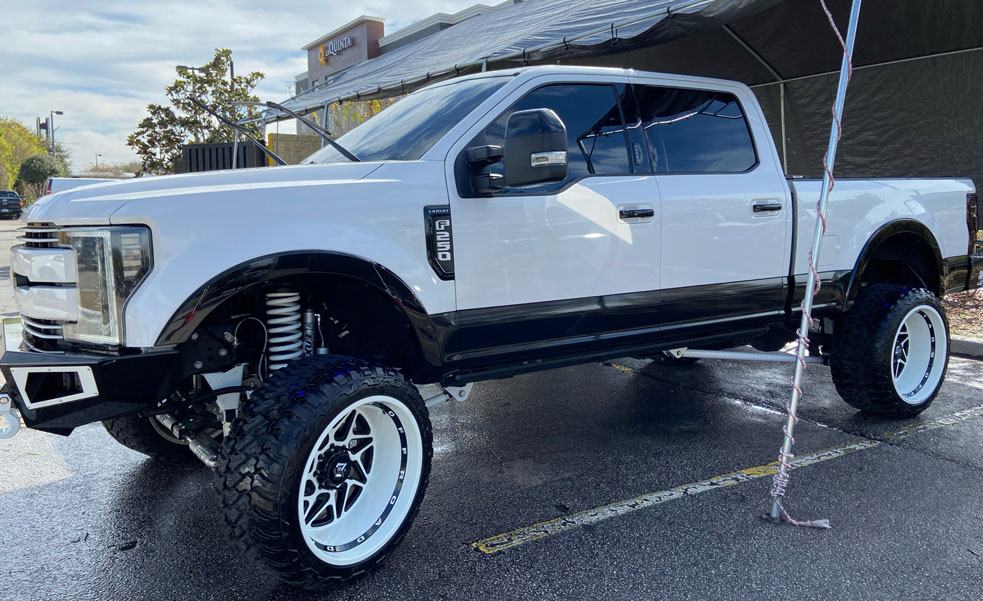 after pickup truck detailing