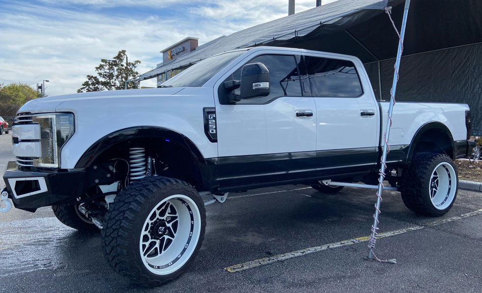 before pickup truck